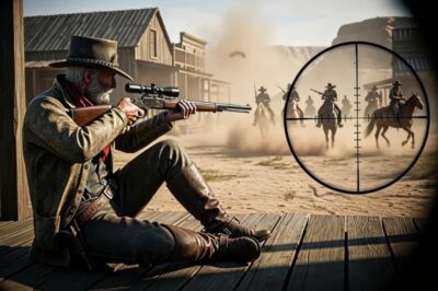 Contó a 12 pistoleros acercándose al rancho… revisó sus balas y sonrió: “Perfecto, una para cada uno