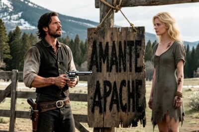 Un Vaquero Solitario Encuentra a la mujer Rubia colgada del techo: “Amante Apache” Letras quemadas..