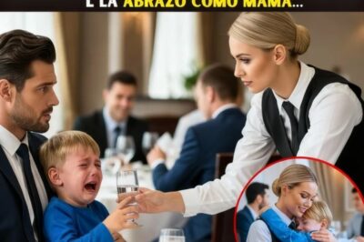 El Hijo del Millonario lloraba sin parar — La mesera dijo 5 palabras y él la abrazó como mamá…