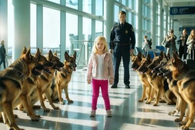 ¡15 perros policía rodean a una niña en el aeropuerto! ¡Lo que sucedió después dejó a todos….