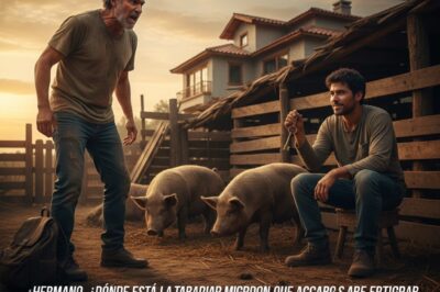 “¡Hermano, ¿dónde está la mansión que construí? ¿por qué estás durmiendo en un corral de puercos?!” — grito furioso del trabajador migrante que acaba de regresar, pero cayó de rodillas y rompió en llanto cuando su hermano le entregó una llave y le dijo: “para que ya no tengas que irte nunca más.”