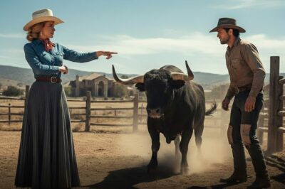 “Si Atrapas Ese Toro Feroz, Me Casaré Contigo” Dijo La Rica Granjera, Burlándose Del Pobre Vaquero