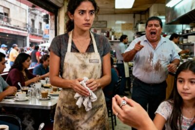 LA MESERA QUEDÓ PARALIZADA AL VER EL ANILLO DE SU MADRE PERDIDA EN LA MANO DE LA HIJA DEL JEFE…