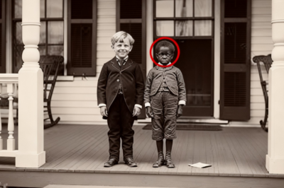 Este retrato de dos amigos parece dulce, pero los expertos descubren el oscuro secreto de esta niña esclava.