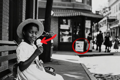 Esta fotografía de 1910 de una niña negra comiendo helado parecía inocente, hasta que los restauradores ampliaron el cartel.