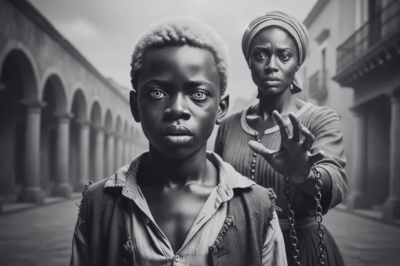  En Veracruz, fue descubierto un niño con ojos azules y cabello rubio — hijo de una esclava.