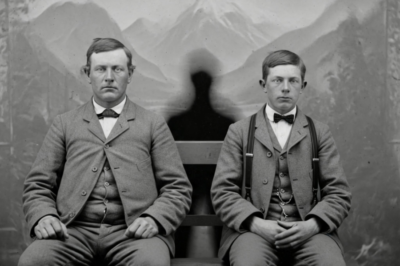 Un retrato de dos hermanos de los Apalaches, 1894 (pero observe la sombra entre ellos).