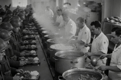 Soldados alemanes sorprendidos al ver a comandantes USA comer las mismas raciones