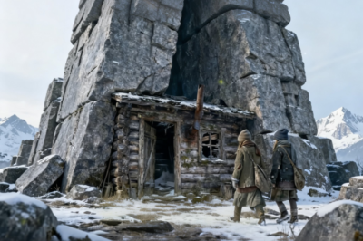 Dos niños pobres heredaron una cabaña en unas ruinas antiguas, hasta que los salvó del frío brutal.