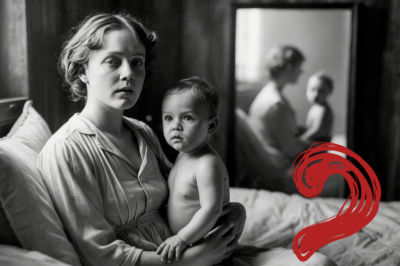 Una madre moribunda sostiene a su bebé en 1910, pero la mirada del niño parece saber lo que está a punto de suceder.