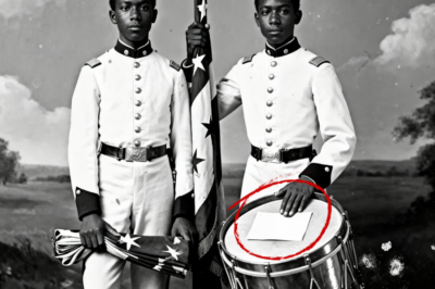 Esta fotografía de 1861 de dos reclutas negros de la Unión parece triunfante hasta que ves la nota en el tambor