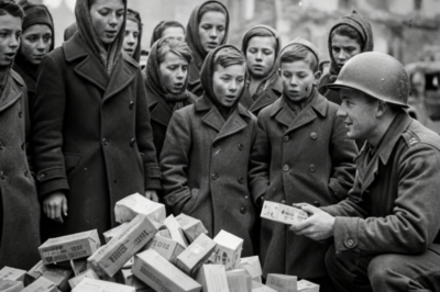 Civiles alemanes sorprendidos por la cortesía de los soldados estadounidenses