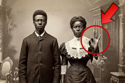 Era solo un retrato de una joven pareja en 1895, pero mire atentamente su mano.