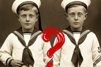 Esta foto de 1905 de dos hermanos gemelos parecía adorable, hasta que la restauración reveló la tragedia.