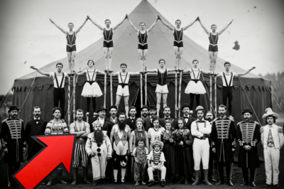 La última foto del circo de Godfrey: Horas antes de la muerte (1875)