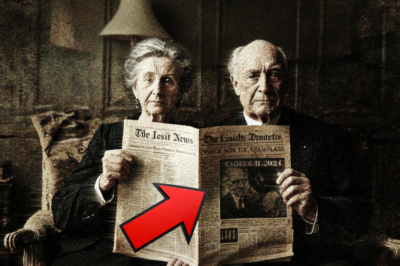 Era sólo una foto de aniversario de oro, pero mira con atención la fecha en el periódico.