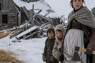 Cómo una viuda embarazada convirtió un granero en ruinas en refugio para la Navidad de sus hijos 