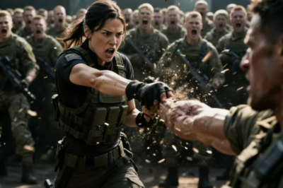 Él intentó golpearla — y ella le rompió el brazo delante de 282 soldados