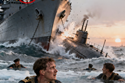 Cuando un destructor embistió a un submarino y dejó a la tripulación en el agua