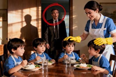 Llegó a Casa Temprano y Encontró a 4 Niños Idénticos en Su Mesa….