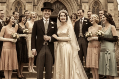 Esta foto de boda de 1920 parece alegre… hasta que ves la expresión de la novia