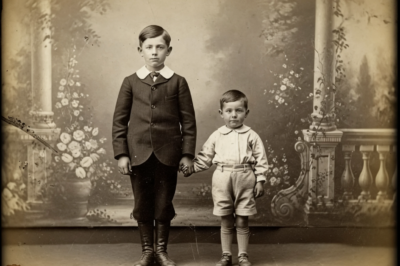 Foto de 1890: dos hermanos de la mano parecía dulce—hasta que la restauración reveló un sello