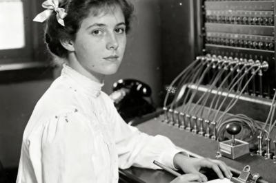 Este retrato de 1912 de una operadora de telégrafo parece rutinario hasta que ves el código en su bloc de notas