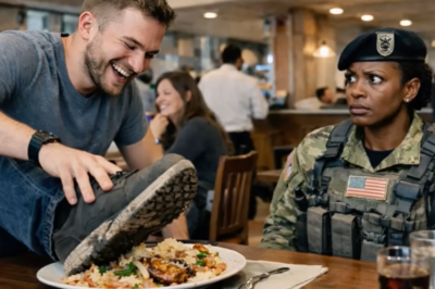 Puso su zapato en la comida de una mujer… no sabía que era de Fuerzas Especiales