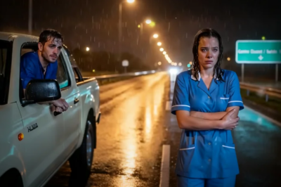 Un Papá Soltero Encuentra A Una Enfermera Llorando Bajo La Lluvia — Solo Le Quedaba La Esperanza