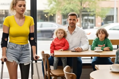 “PUEDO SENTARME Aquí”, dijo la Joven con Prótesis de Pierna… Lo que dijo Sorprende al Papá Soltero