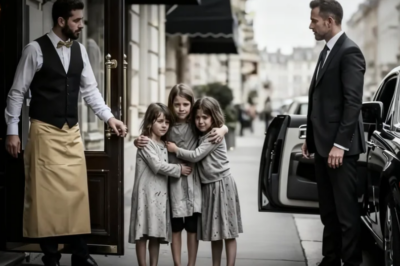 Trillizos Hambrientos Son Echados de un Restaurante de Lujo — Un Millonario los Ve y lo Cambia Tod