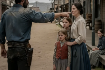 Iban a Venderla con Sus Tres Hijos… Hasta que un Vaquero Dijo: “Me los Quedo a Todos”