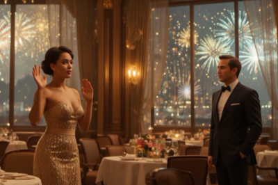 Millonario Solo Sin Mesa En Año Nuevo — Una Empleada Madre Soltera Se Levanta Y Le Hace Señas