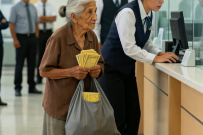 La anciana entró al banco con una bolsa de plástico y nadie le prestó atención Se burlaron de ella, creyendo que no tenía nada que ofrecer Hasta que el número dentro de esa bolsa obligó a todos a guardar silencio