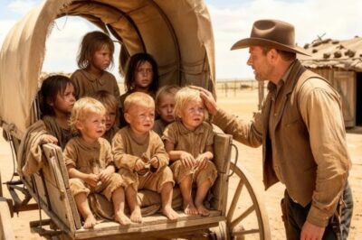 Un vaquero abrió una carreta abandonada… y encontró 7 niños huérfanos que cambiaron su vida para sie