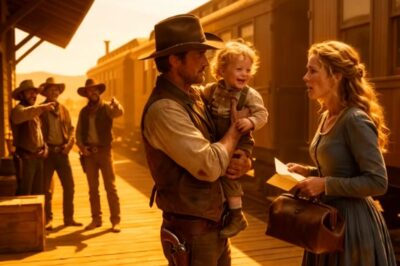 «Puedes devolverme», susurró — el vaquero respondió: «Mi hijo ya te eligió»