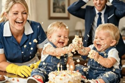 EL MILLONARIO LLORABA SOLO EN SU CUMPLEAÑOS… NADIE LO RECORDÓ, HASTA QUE LLEGÓ LA NIÑERA Y SUS HIJOS