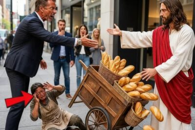 “¡TU BASURA ENSUCIA MI ACERA!” — EL RICO PATEÓ SU VENTA, ¡PERO JESÚS MULTIPLICÓ EL PAN!