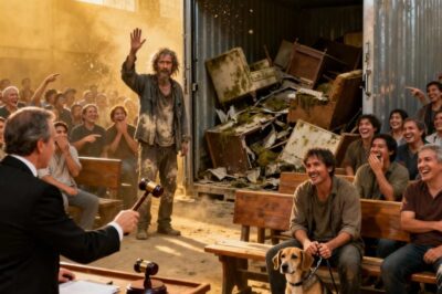 Un veterano sin hogar ganó un almacén lleno de basura lo que su perro K9 encontró dentro les cambió