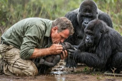 Un guardabosques ve a un gorila llorar por su cría… lo que pasó después impactó a todos