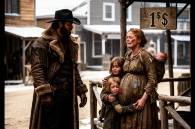 Iban a Vender a una Viuda Embarazada por $1… Hasta que un Vaquero Hizo lo Inesperado