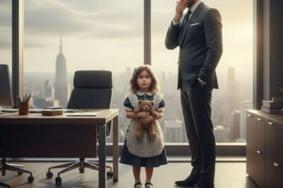 “Mamá está enferma, así que vine yo”. Una niña de 5 años entró a la oficina del CEO con un uniforme enorme. Lo que él hizo después cambió sus vidas para siempre…