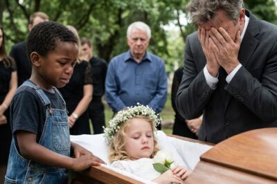 “¡El asesino de tu hija está allá atrás!”: Un niño de la calle interrumpe el funeral y revela la oscura verdad que la familia intentó ocultar.
