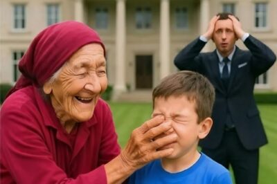 EL HIJO DEL MILLONARIO ERA CIEGO, HASTA QUE UNA ANCIANA FROTÓ SUS OJOS Y SUCEDIÓ ALGO IMPOSIBLE