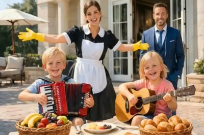 EL MILLONARIO VIUDO LLEGÓ TEMPRANO A CASA Y VIO A SU EMPLEADA HACIENDO ALGO INESPERADO CON SUS HIJOS