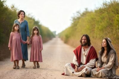 Viuda salvó a una pareja de ancianos abandonados en la carretera… pero eran Jesús y María disfrazad…