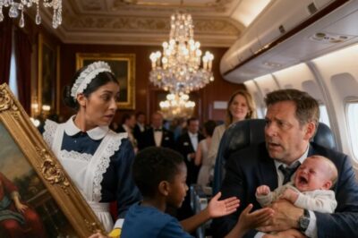 El bebé del multimillonario lloró sin parar en el avión hasta que un niño pobre hizo lo impensable!
