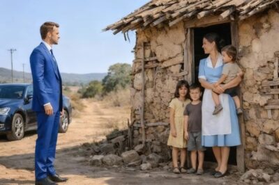 MILLONARIO SIGUE A LA LIMPIADORA Y LA VE EN UNA CASA ABANDONADA CON SUS HIJOS, QUE REVELAN LA VERDAD