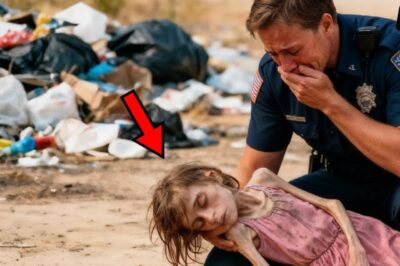 Policía encuentra a una niña en un terreno abandonado — un detalle lo hace llamar al 911 llorando