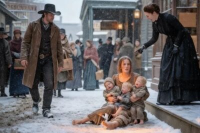 “Ella Rogó Por Comida En La Nieve… ¡El Vaquero Juró Que Sus Hijos Nunca Pasarían Hambre!”
